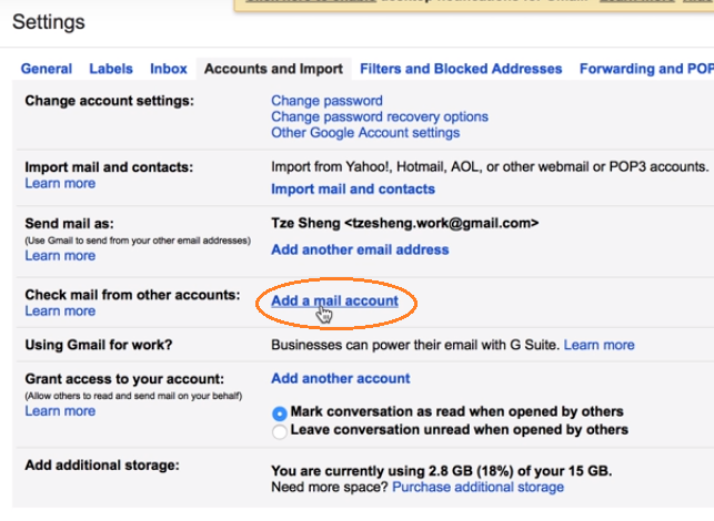 gmail client setup